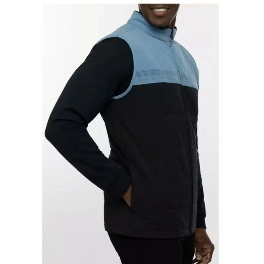Men's Travis Mathew Todos Santos Full Zip Vest Large Color Block Lightweight